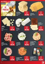Kaufland leták týden 41 Strana 20: Ovčí sýr €49,90, Varmuža pomazánka camembert €14,90
