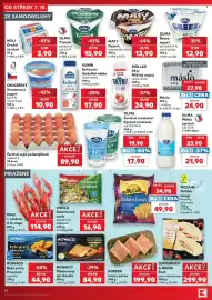 Kaufland leták týden 41 Strana 30: Čerstvá vejce podestýlková €89,90, Nowaco rybí prsty premium €44,90