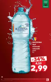 Catalog Kaufland săptămâna 41 Pagină 10: AI ROMANIA Apa oficială a ECHIPEI NATIONALE de fotbal a ROMÂNIEI BUCOVINA Sete de