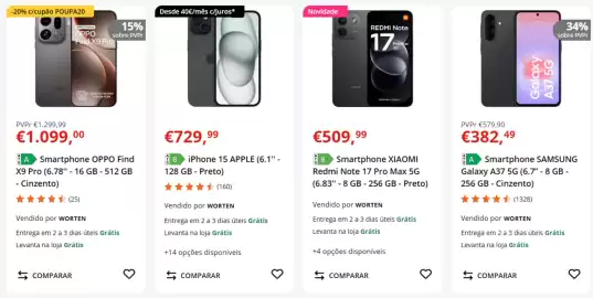 Folheto Worten Mobile semana 41 Página 1