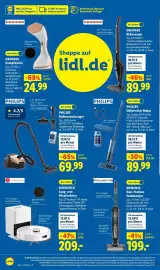 Lidl Prospekt woche 43 Seite 16: PHILIPS Elektrischer Mopp €89,99, ROWENTA Nass-Trocken-Staubsauger €199,00
