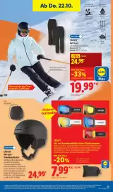 Lidl Prospekt woche 43 Seite 27: CRIVIT Ski-und-Snowboardhelm €24,99, CRIVIT Ski-Hose €19,99