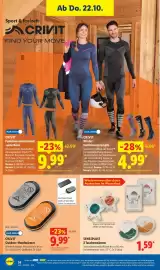 Lidl Prospekt woche 43 Seite 28: CRIVIT Outdoor-Handwärmer €9,99, SENSIPLAST 2 Taschenwärmer €1,59