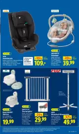 Lidl Prospekt woche 43 Seite 3: SAFETY 1ST Türschutzgitter €29,99, REER Wickeltisch-Wärmestrahler €49,99