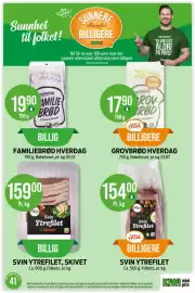 Kiwi kundeavis uke 41 Side 15: GROVBRØD HVERDAG €17,90, SVIN YTREFILET, SKIVET €159,00