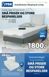 JYSK kundeavis Side 1: GALANT dyne- og putesett, WELLPUR HOVDA skummadrass
