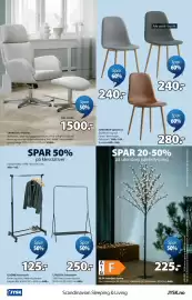 JYSK kundeavis Side 24: TANKEDAL recliner €1.500,00, GUDME klesstativ