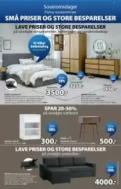 JYSK kundeavis Side 3: HASLEV sengeramme €3.500,00, MARSLEV sovesofa med sjeselong €4.000,00