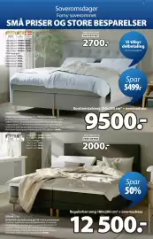 JYSK kundeavis Side 5: Gavl 180x115 cm €2.000,00, BJORSUND regulerbar seng grå-40 + KOLA overmadrass €12.500,00