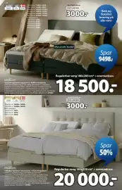 JYSK kundeavis Side 6: NISA sengegavl €3.000,00, TONDRA regulerbar seng sand-91 + VOLA overmadrass €20.000,00