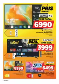 POWER kundeavis uke 41 Side 2: CEPTER 55 4K QLED Google TV €6.499,00, SAMSUNG 55 4K Smart-TV €6.990,00