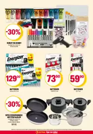 Coop Extra kundeavis uke 41 Side 18: Energizer batterier €129,00, Spiis stekepanner/gryter/kjeler