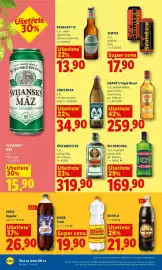 Lidl leták Strana 22: Radegast Rázná 10 0,5l (sklo) 0.5l €13,90, Semtex Explosive Energy 500ml, vybrané druhy €17,90