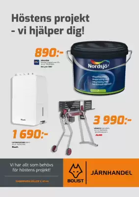 Bolist (giltig till och med 2-11)