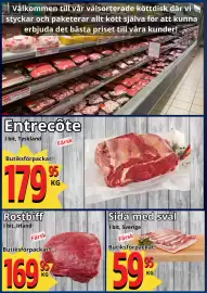 Supergrossen reklamblad vecka 41 Sida 3: Entrecôte €179,95, Rostbiff €169,95