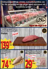 Supergrossen reklamblad vecka 41 Sida 4: Nötrulle €139,95, Oxtunga €74,95