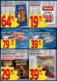 Supergrossen reklamblad vecka 41 Sida 6: Kielbasa drawska €64,95, Blodkorv €19,95