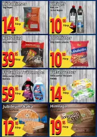 Supergrossen reklamblad vecka 41 Sida 7: Röda Linser €14,95, Vinäger €10,00