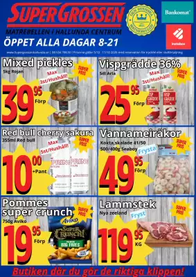 Supergrossen reklamblad (giltig till och med 12-10)