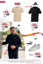 Catalogue Sport 2000 page 4: Adidas t-shirt homme €17,49, Levi's t-shirt homme €11,99