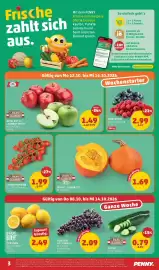 PENNY Flugblatt woche 41 Seite 3: Frische zahlt sich aus. Mit dem PENNY Frische-Sammelpass Obst & Gemüse kaufen, Punkte