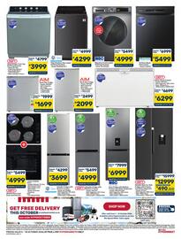Pick n Pay Hypermarket catalogue Page 2: AIM Silver Bar Fridge €2.099,00, KOC 8kg Grey Front Loader Washing Machine €4.999,00