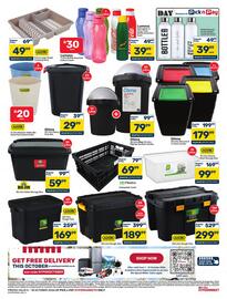 Pick n Pay Hypermarket catalogue Page 2: ADDIS 150 Litre Rough Tote €299,99, DAY 500ml Plastic Script Bottle Assorted €39,99