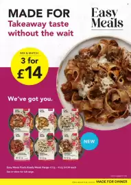 SuperValu leaflet Page 3: Easy Meals pasta ready meals €14,00