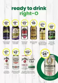 The Bottle O catalogue Page 5: Bearded Lady & Cola 10% Cans €35,90, Wild Turkey Rare & Cola €66,00