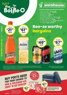The Bottle O (valid until 1-11)