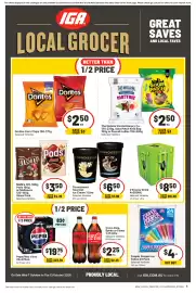 IGA catalogue week 41 Page 1: Zooper Dooper Ice Tubes €4,00, V Energy Drink €8,50