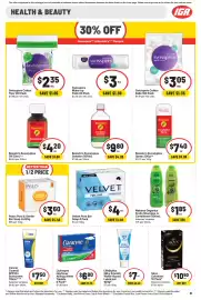 IGA catalogue week 41 Page 32: Bosisto's Eucalyptus Spray €7,40, Natures Organics Fruits Shampoo or Conditioner €185,00
