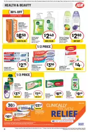 IGA catalogue week 41 Page 36: Natures Organics Spa Shower Milk or Gel €2,60, Dettol Liquid Hand Wash €2,40