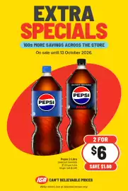 IGA catalogue week 41 Page 4: Pepsi 2 Litre Selected Varieties €6,00