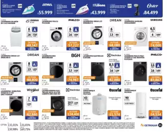 Catálogo Cetrogar Página 11: Eslabón lavarropas de lujo €48.347,00