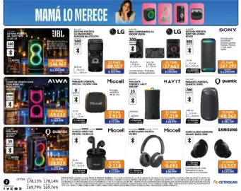 Catálogo Cetrogar Página 2: Quantic parlante portátil quantic gs901 €385.799,00