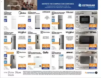 Catálogo Cetrogar Página 7: Bgh microondas bgH €21.447,00, Häuser heladera no frost hauser €97.680,00