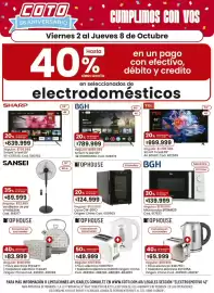 Catálogo Coto semana 40 Página 1: Origen - cava cw-20fd €124.999,00, Tcl - smart tv led 65 4k 65v6c cod. 632559 €999.999,00