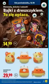Lidl gazetka Strona 23: Maskotka Squishmallow €29,99, Książeczka na Halloween kolorowanka €14,99