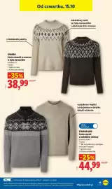 Lidl gazetka Strona 27: Sweter damski ze wzorem w stylu norweskim Esmara €38,99, Sweter męski z dodatkiem wiskozy €44,99