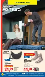Lidl gazetka Strona 30: Torebka na ramię Esmara €24,99, Skarpetki termiczne damskie 2-pak Esmara €14,98