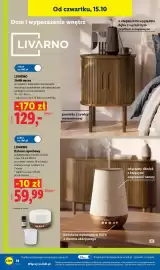 Lidl gazetka Strona 38: Dyfuzor zapachowy Livarno €59,99, Stolik nocny Livarno €129,00