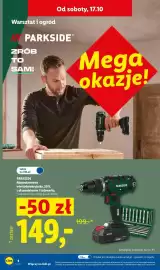 Lidl gazetka Strona 4: Akumulatorowa wiertarkowkrętarka z akumulatorem i ładowarką Parkside €149,00