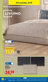 Lidl gazetka Strona 40: Wycieraczka 60x90 cm Livarno €24,99, Narzuta 200x220 cm Livarno €39,99