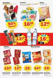Pekås reklamblad vecka 41 Sida 5: Delicato kondisbitar €16,99, Ramlösa €16,00