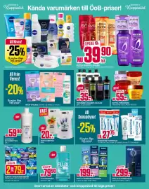 ÖoB annonsblad vecka 41 Sida 4: L'oreal elvital schampo, balsam €39,90, Soft handtvål refill €20,00