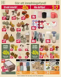 ÖoB annonsblad vecka 41 Sida 7: Pumpkin & Mushroom Decor €23,94, Reed diffuser €69,00
