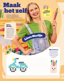 Bol.com folder | Het Grote Speelgoedboek Pagina 10: 10 Maak het zelf Knippen, plakken en kleuren: Lieve Merlijn maakt