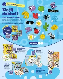 Bol.com folder | Het Grote Speelgoedboek Pagina 196: Dobble Kids Kaartspel, Dobble Dobble Classic Kaartspel