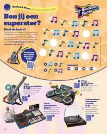 Bol.com folder | Het Grote Speelgoedboek Pagina 232: Vtech Kidi Superstar Guitar, Vtech Kidi DJ Mix Pro